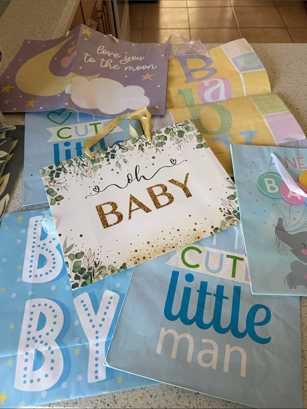 Baby Gift Bags bundle of 7 - Baby Shower Party Supply @@@